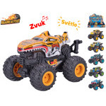 Auto Roadblaster monster truck 12cm na baterie na setrvačník se světlem a zvukem 6druhů