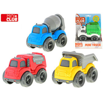 Mini Club auto stavební 10,5cm na setrvačník 4druhy 18m+ v krabičce