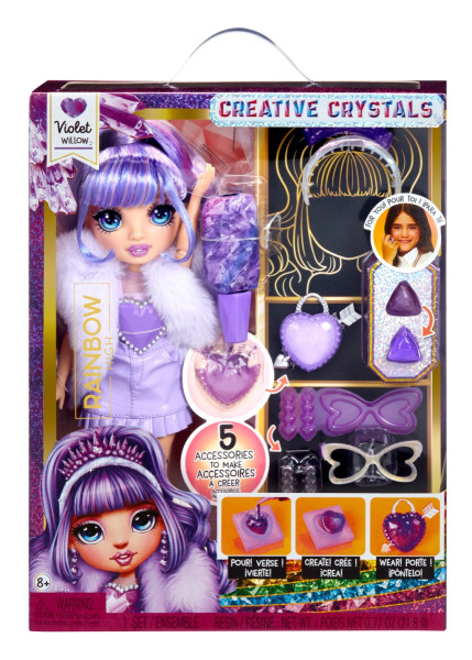 MGA Rainbow High Creative Crystals panenka Violet Willow