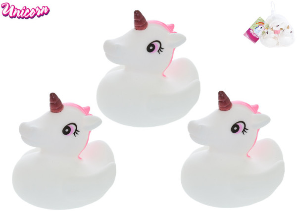 Unicorn sada jednorožců 6cm do vany 4m+ 3ks v síťce