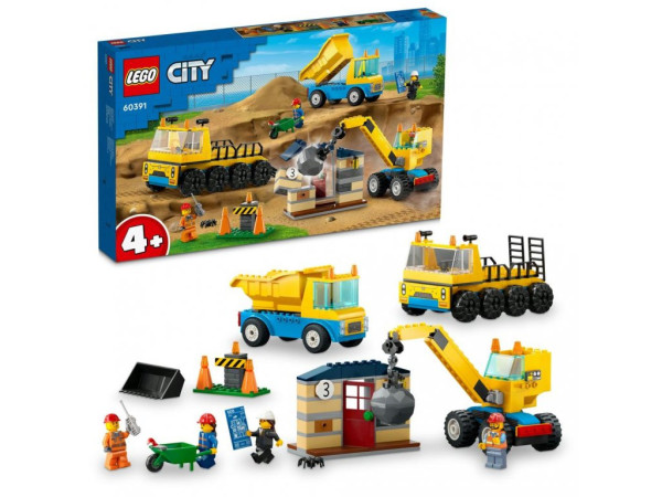 LEGO® City 60391 Vozidla ze stavby a demoliční koule