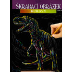 Creatoys Škrabací obrázek - duhový - Tarbosaurus