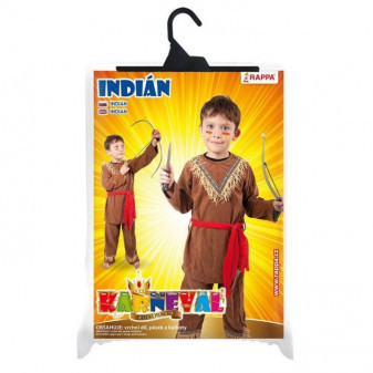 Dětský kostým na karneval indián s šátkem  vel. M (6-8 let)