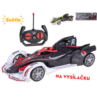 R/C formule 20cm 27MHz plná funkce na dálkové ovládání se světlem 2barvy v krabičce