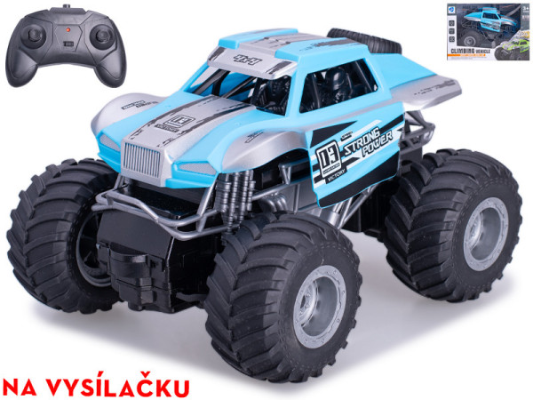 R/C auto terénní na dálkové ovládání 20cm 1:20 2,4GHz plná funkce na baterie 2barvy v krabičce