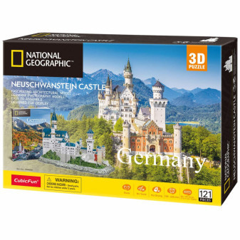 CubicFun - Puzzle 3D National Geographic - Neuschwanstein - 121 dílků