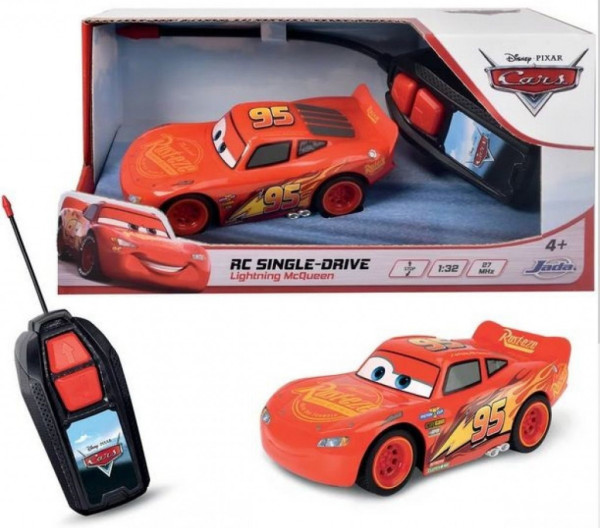 Dickie RC Cars 3 Blesk McQueen Single Drive1:32,1kanál na dálkové ovládání