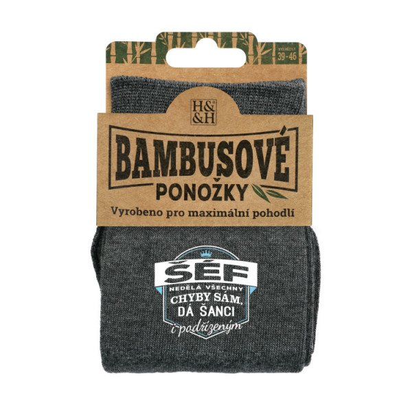 Albi Bambusové ponožky - Šéf vel. 39-46