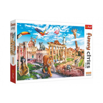 Trefl Puzzle Legrační města - Divoký Řím 1000 dílků 68,3x48cm v krabici 40x27x6c