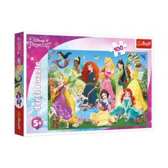 Trefl Puzzle Půvabné princezny Disney 100 dílků