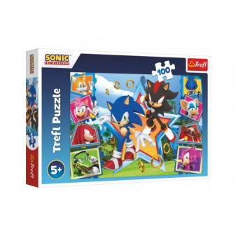 Trefl Puzzle Seznamte se se Sonicem Sonic the Hedgehog 100 dílků