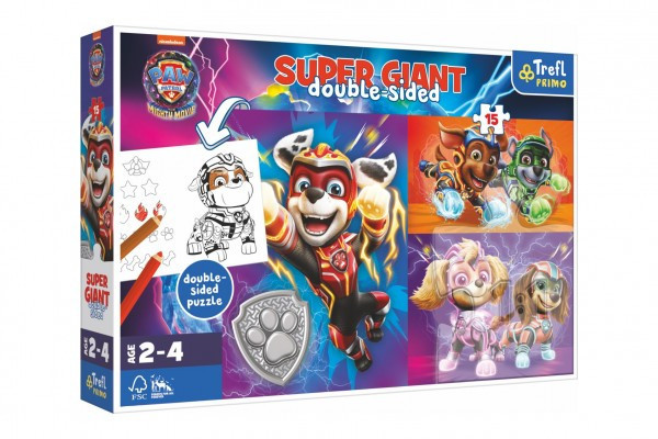 Trefl Puzzle GIANT oboustranné Skvělý tým Tlapkové patroly Paw patrol 15 dílků.