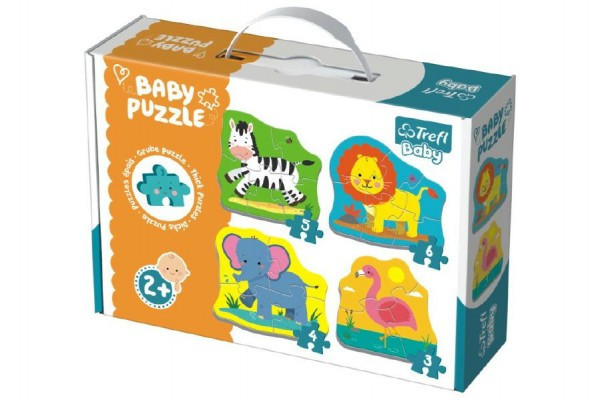 Trefl Puzzle baby Safari 4ks v krabici  24m+