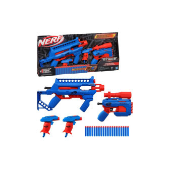 Hasbro Nerf Alpha Strike 4 blastry a šipky modrá E8964