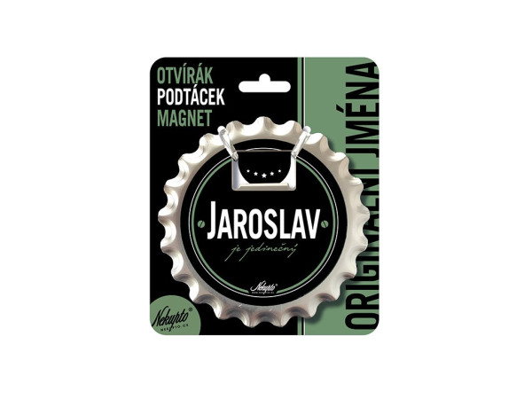 Nekupto Otvírák na pivo, podtácek - Jaroslav V.I.P. NKQ