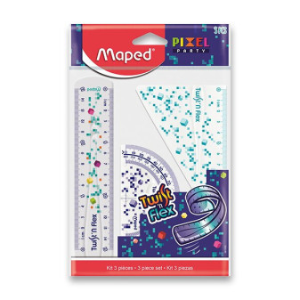 Maped set 3 rýsovacích potřeb Twist´n Flex Pixel Party