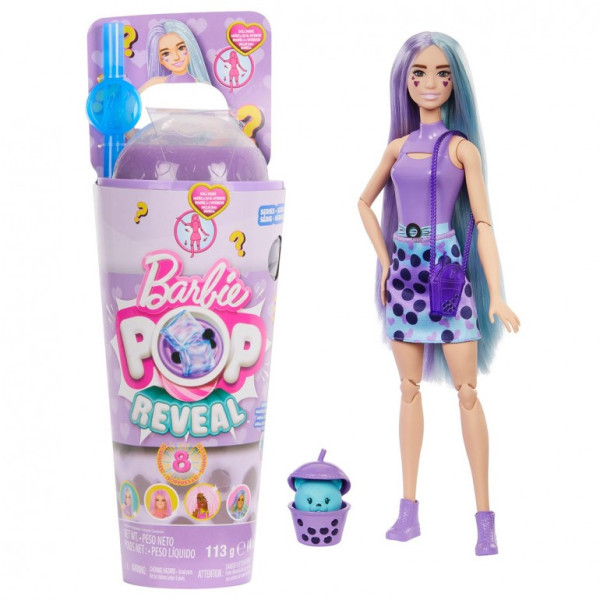 Mattel Barbie Pop reveal barbie bubble tea - mléčný čaj HTJ19