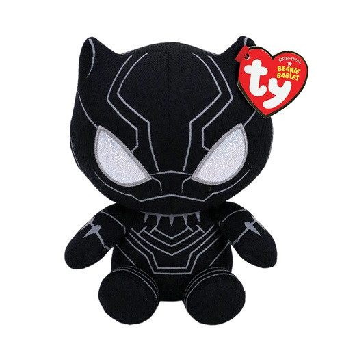 TY  Beanie Babies Marvel BLACK PANTHER, 15 cm