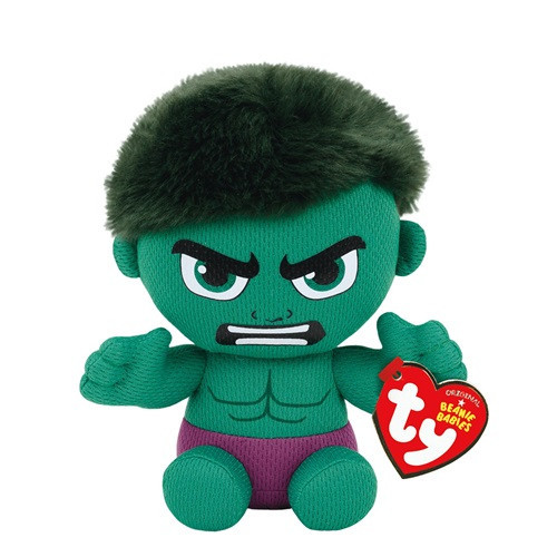 TY Beanie Babies Marvel HULK, 15 cm