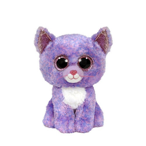 TY Beanie Boos Cassidy  - levandulová kočka 15 cm