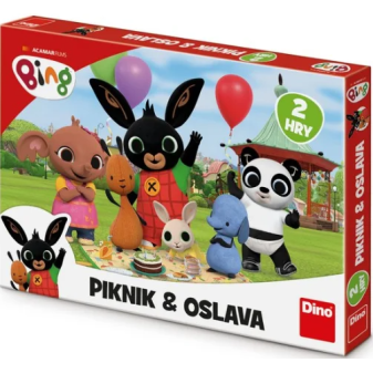 Dino Bing dětská hra piknik a oslava