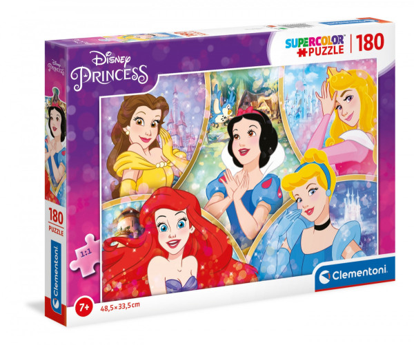 Clementoni 29311 Puzzle Disney princezny - nejkrásnější princezny 180 dílků