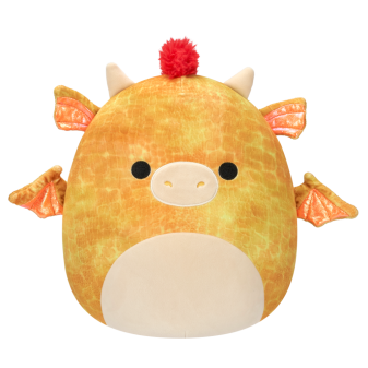 SQUISHMALLOWS  Zlatý drak - Dieric, 40 cm