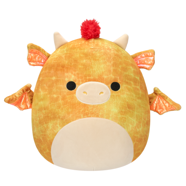 SQUISHMALLOWS  Zlatý drak - Dieric, 40 cm