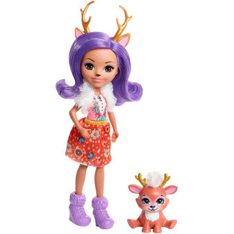 Mattel panenka Enchantimals se zvířátkem Danessa s kolouškem FXM75