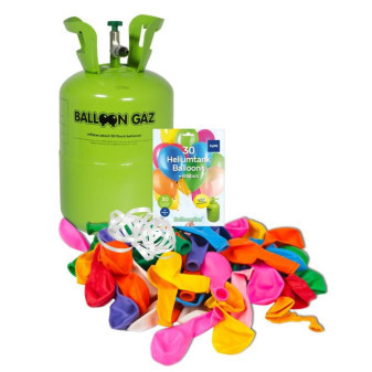 HELIUM DO BALONKŮ - BALLOONGAZ JEDN. NÁDOBA + 30 balónků