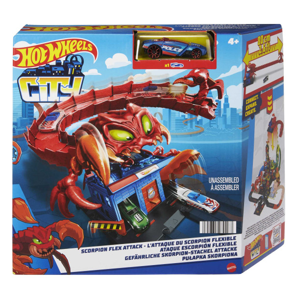 Mattel Hot Wheels City příšerná odplata - Škorpiónův flex útok HDR32