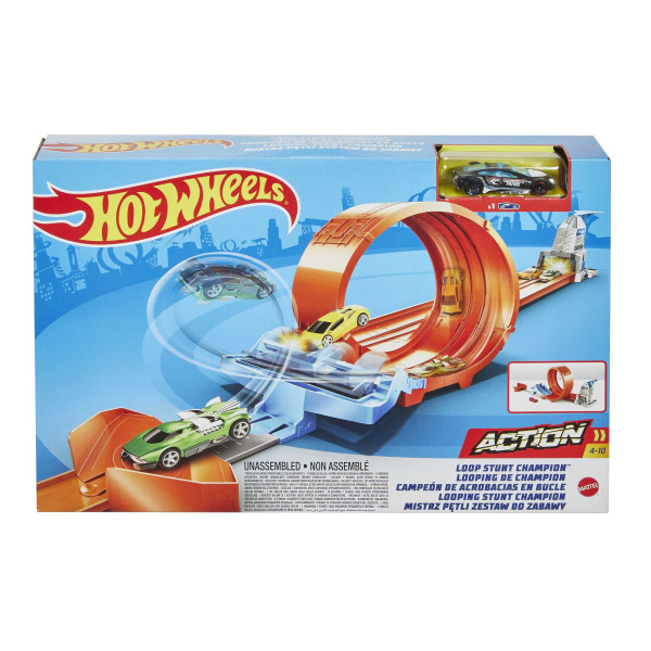 Mattel Hot Wheels Šampionát dráha - kaskadérská smyčka GTV13