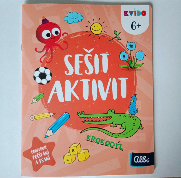 Albi Kvído - Sešit aktivit  6+ Podporuje počítaní a psaní AKT