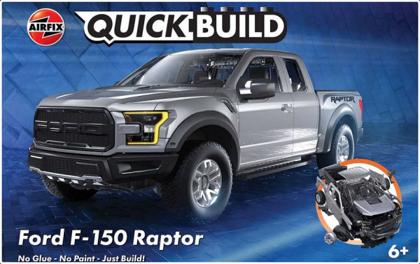 Airfix Quick Build auto J6053 - Ford F-150 Raptor - Grey