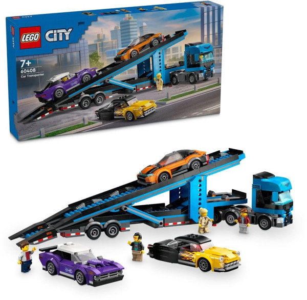 LEGO®  City 60408 Kamion pro přepravu aut se sporťáky