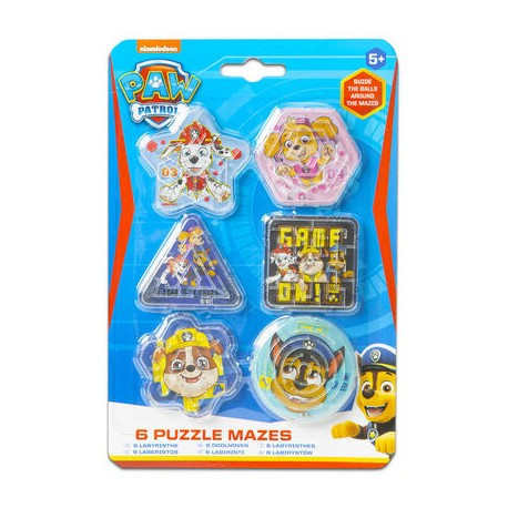 Paw Patrol bludiště 6cm 6ks na kartě