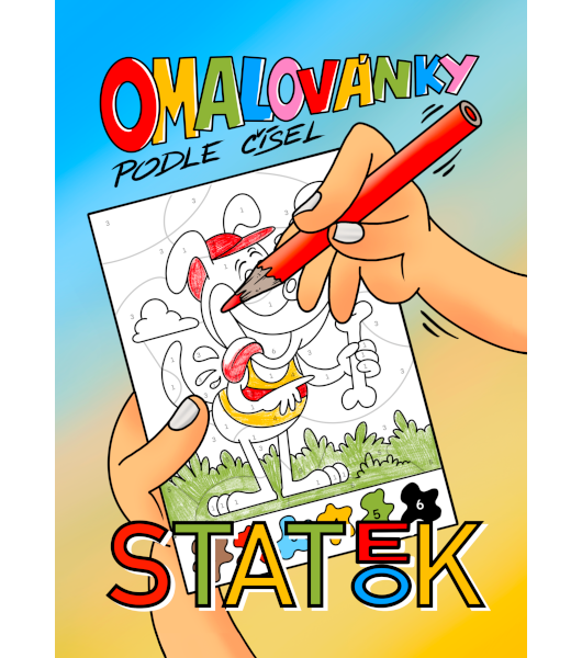 Omalovánky číselné - Statek A4