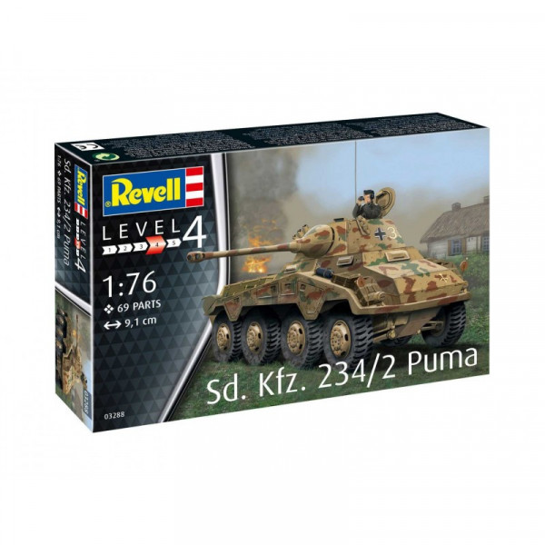 Revell Plastic ModelKit military 03288 - Sd.Kfz. 234/2 Puma (1:76)