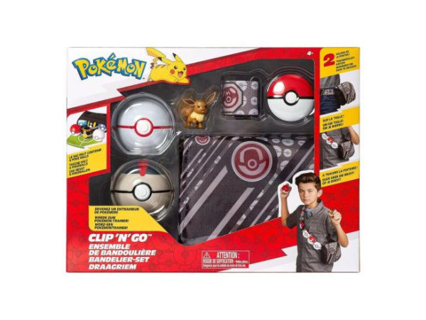 Pokémon - PKW Bandolier Set s páskem Clip 'N' Go Bandolier Belt černý