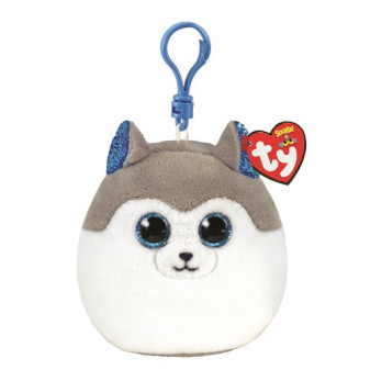 Ty Squishy Beanies SLUSH, Clip 8,5 cm - husky