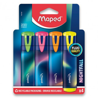 Maped Zvýrazňovač Maped Fluo Peps Nightfall - 4 barvy